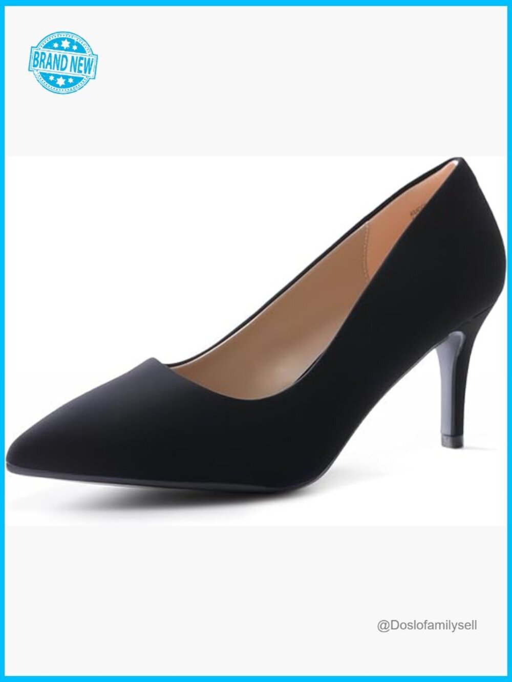 High Stiletto Heels Closed Pointed Toe Dress Pumps Shoes for Wedding Work